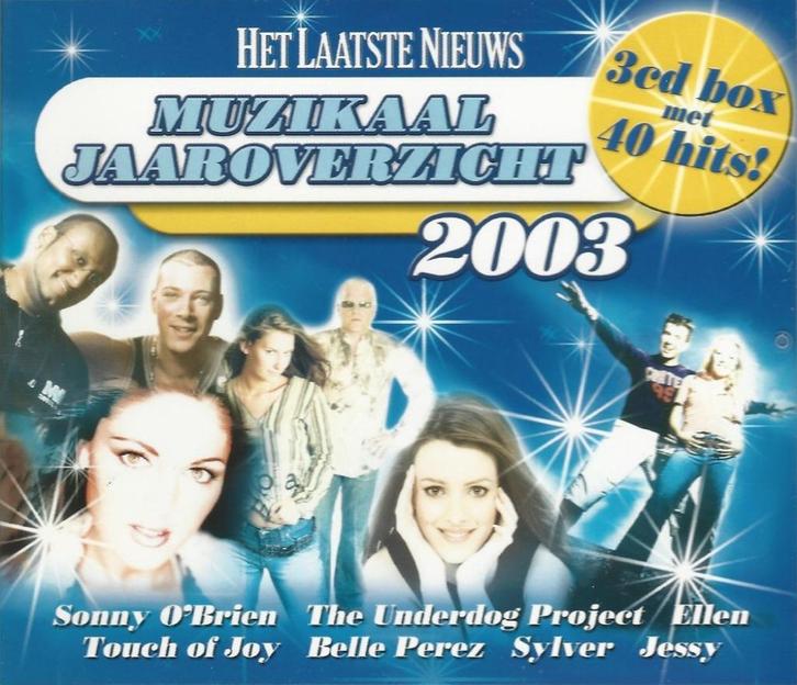 3CD-BOX * HET LAATSTE NIEUWS - MUZIKAAL OVERZICHT 2003, Cd's en Dvd's, Cd's | Pop, Zo goed als nieuw, Ophalen of Verzenden