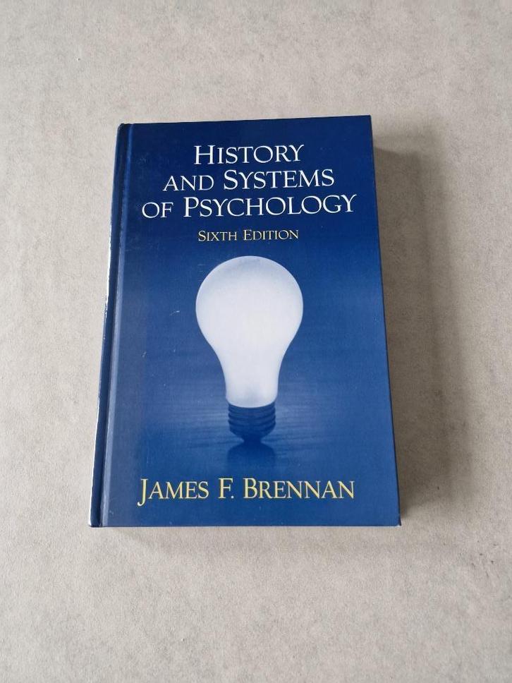 History ans systems of psychology - James F. Brennan, Boeken, Psychologie, Gelezen, Ophalen of Verzenden