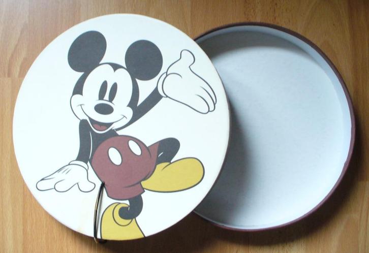 MICKEY MOUSE PRALINEDOOS LEONIDAS DISNEY, Verzamelen, Disney, Gebruikt, Beeldje of Figuurtje, Mickey Mouse, Ophalen of Verzenden