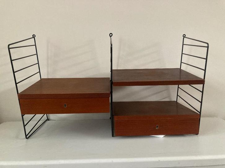 Wandrek teak String Nisse vintage, Maison & Meubles, Accessoires pour la Maison | Étagères murales & Rayons de bibliothèque, Enlèvement ou Envoi