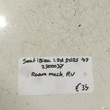 Seat Ibiza 1.2 D 5drs 2007 Wagennr 2500037 Raammechanisme  R beschikbaar voor biedingen