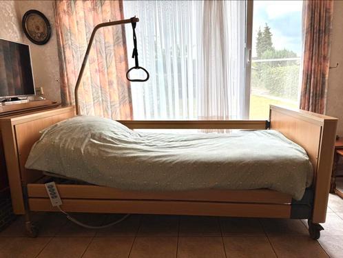 Ziekenhuisbed Burmeier, Huis en Inrichting, Slaapkamer | Bedden, Zo goed als nieuw, Eenpersoons, Bruin, Verstelbaar, Ophalen