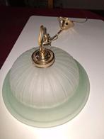 Plafonnier en verre vert doux, Enlèvement, Comme neuf