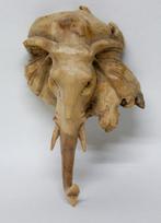 Art-antiquité_sculpture en bois_Statuette tête d'éléphant, A, Enlèvement ou Envoi