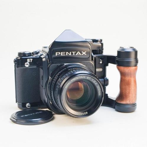 Pentax 67 /w Pentax SMC 105mm f2.4 in nieuwstaat, Audio, Tv en Foto, Fotocamera's Analoog, Zo goed als nieuw, Spiegelreflex, Pentax