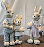 Paasdecoratie Konijnen, Collections, Collections Animaux, Enlèvement, Comme neuf, Animal de ferme, Statue ou Figurine