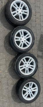 4 jantes Mercedes d’origine + pneus quasi neufs – 205/55 R16, Ophalen, Band(en)