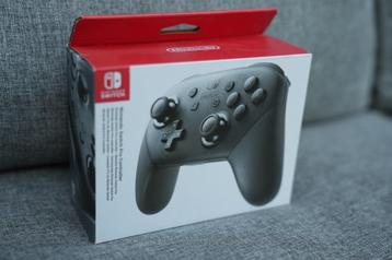 gloednieuwe zwarte nintendo switch pro controller