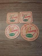 Oude bierviltjes prisma atlas, Verzamelen, Biermerken, Ophalen of Verzenden