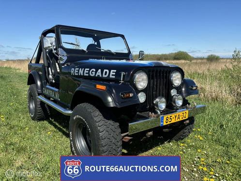 Jeep CJ-7 1977 | Route 66 Auctions, Auto's, Oldtimers, Bedrijf, Te koop, Overige merken, Benzine, SUV of Terreinwagen, 2 deurs
