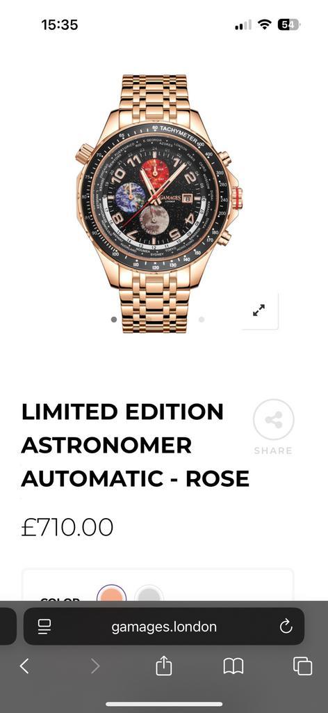 Gamages of London horloge, Handtassen en Accessoires, Horloges | Heren, Goud, Goud, Ophalen