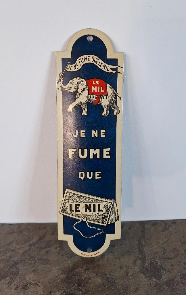 Deurpostje Le Nil, Verzamelen, Merken en Reclamevoorwerpen, Gebruikt, Reclamebord, Ophalen of Verzenden