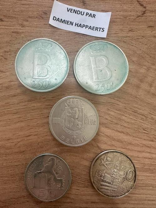 5 Pieces en ARGENT Belgique, Postzegels en Munten, Munten | Europa | Euromunten, België, Zilver, Ophalen of Verzenden