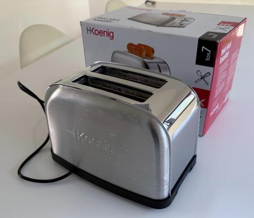 Broodrooster HKoenig RVS TAS8 nieuw, Elektronische apparatuur, Broodroosters, Nieuw, Uitneembare kruimellade, Ophalen of Verzenden