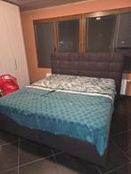 Boxspring 180x200, Huis en Inrichting, Slaapkamer | Boxsprings, Ophalen, Gebruikt, Bruin, Tweepersoons