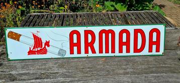 Antiek emaille bord Armada  beschikbaar voor biedingen