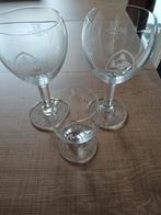 3 Vintage glazen Leffe (2 glazen 20 cl en 1 glas 75 ml), Ophalen of Verzenden, Zo goed als nieuw, Glas of Glazen, Leffe