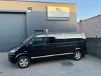 VW TRANSPORTER T5 DUBBEL CABINE AUTOMAAT 5PLAATS AIRCO NAVI, Stof, 4 cilinders, Volkswagen, Zwart