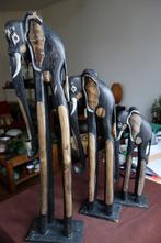 houten olifanten, Antiek en Kunst, Ophalen of Verzenden