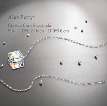 Prachtige zilveren oorbellen met Swarovskikristal-Alex Perry beschikbaar voor biedingen
