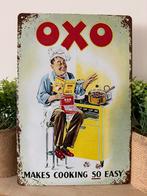 Metalen reclamebord OXO, Ophalen of Verzenden, Nieuw, Reclamebord