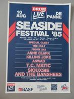 Affiche Drum Live de Panne Seaside festival 1985, Verzamelen, Verzenden, Zo goed als nieuw, Poster, Artwork of Schilderij