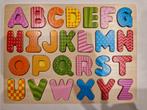 Houten puzzel alfabet, Kinderen en Baby's, Zo goed als nieuw, Ophalen