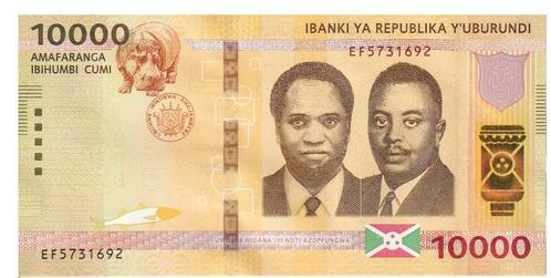 Burundi, 10000 francs, 2018, UNC, Timbres & Monnaies, Billets de banque | Afrique, Billets en vrac, Burundi, Envoi