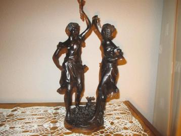 Bronzen groep - 50cm - getekend A. Moreau beschikbaar voor biedingen