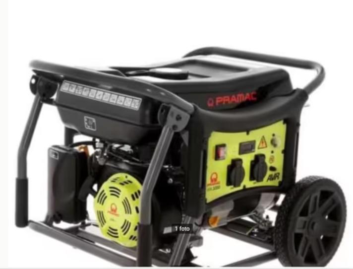 generator pramac, Doe-het-zelf en Bouw, Aggregaten, Gebruikt, Benzine, Ophalen