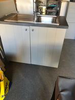 Keukenkast met spoelbak, Maison & Meubles, Cuisine | Cuisines complètes, Enlèvement, Utilisé, Gris