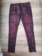 Pantalon slim bordeaux serpent, Toxik3, Ophalen of Verzenden, Gedragen, Overige kleuren