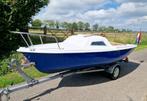 Leuk kajuitbootje + 15PK Johnson buitenboordmotor + trailer, Watersport en Boten, Ophalen, 10 tot 30 pk, Gebruikt, Tot 6 meter