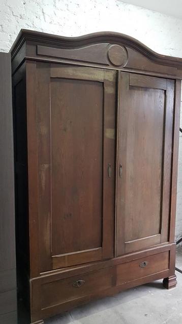 Garde-robe en chêne, Antiquités & Art, Enlèvement ou Envoi