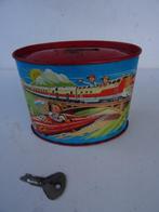 Oud speelgoed - Bedrukte spaarpot van blik - KARL ROHRSEITZ, Verzamelen, Speelgoed, Ophalen of Verzenden