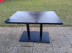 Table alu noire (4 pers) très stable, Maison & Meubles, Utilisé, Enlèvement ou Envoi