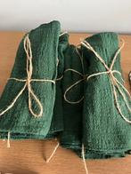 Groene servetten in zachte doorschijnende katoen, Ophalen of Verzenden, Zo goed als nieuw