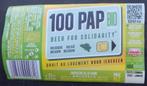 Bieretiket 100 PAP Brouwerij De La Senne (10r0), Verzenden, Gebruikt