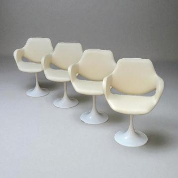 Boris Tabacoff Vintage fauteuils uit het ruimtetijdperk uit  beschikbaar voor biedingen