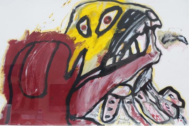 Lucebert
83.1V.19., Antiquités & Art, Art | Peinture | Abstraite, Enlèvement ou Envoi