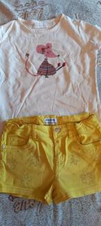 set gele short wit shirt en top mayoral filou someone 116, Ophalen of Verzenden, Gebruikt, Meisje, Setje