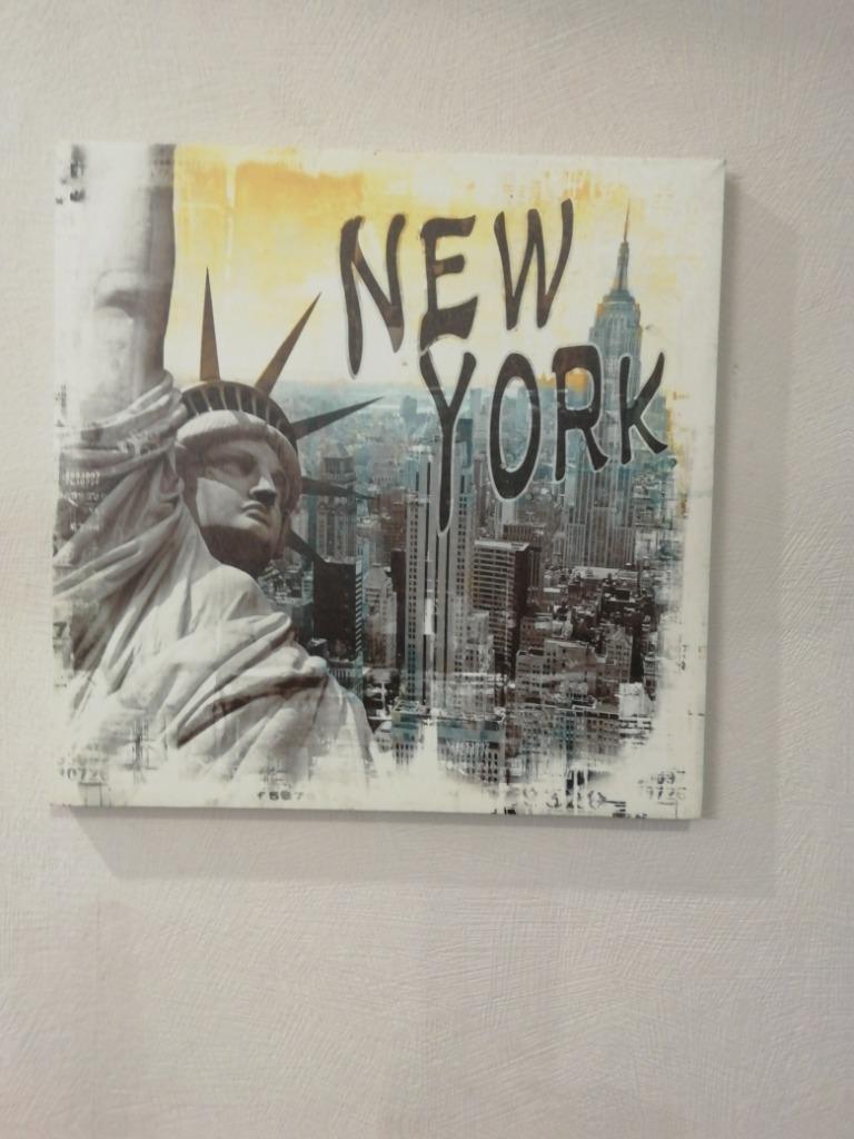 Cadre New-York 40X40, Moins de 50 cm, Enlèvement ou Envoi, Comme neuf, Bois