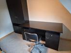 bureau met kast, Huis en Inrichting, Ophalen, Gebruikt, Bureau