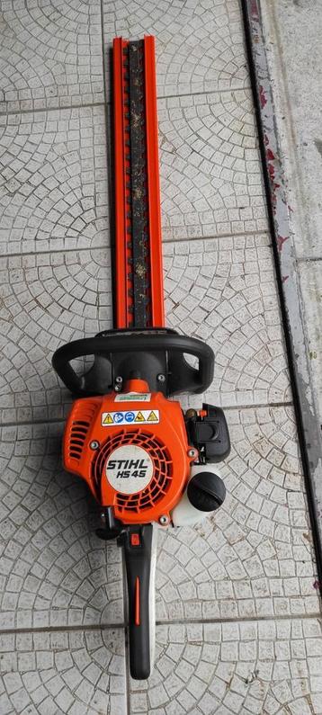 Heggenschaar Stihl met motor benzine, Tuin en Terras, Heggenscharen, Ophalen, Gebruikt, Benzine, Stihl