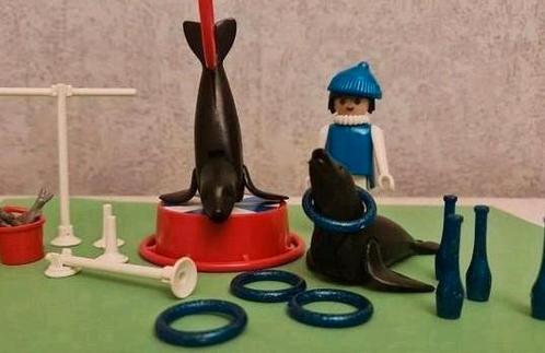 Vintage Playmobil 3587 : circus dompteur en zeeleeuwen, Kinderen en Baby's, Speelgoed | Playmobil, Zo goed als nieuw, Ophalen of Verzenden