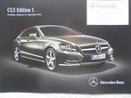 Mercedes CLS Edition 1 2010 Brochure, Boeken, Auto's | Folders en Tijdschriften, Ophalen of Verzenden, Mercedes
