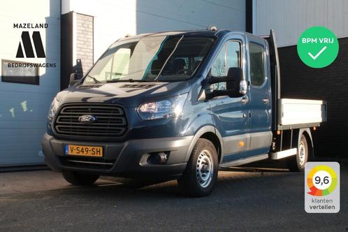 Ford Transit 2.0 TDCI L3 Dubbele Cabine Open Laadbak EURO 6, Auto's, Bestelwagens en Lichte vracht, ABS, Centrale vergrendeling