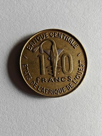 Etats de d'afrique de l'ouest - 10 fr - 1976 beschikbaar voor biedingen