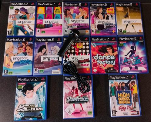 PS2 Micro + 13 Sing & Dance games, Consoles de jeu & Jeux vidéo, Jeux | Sony PlayStation 2, Comme neuf, Musique, 3 joueurs ou plus