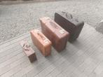 4 mooie oude, retro , vintage reiskoffers, Antiek en Kunst, Ophalen